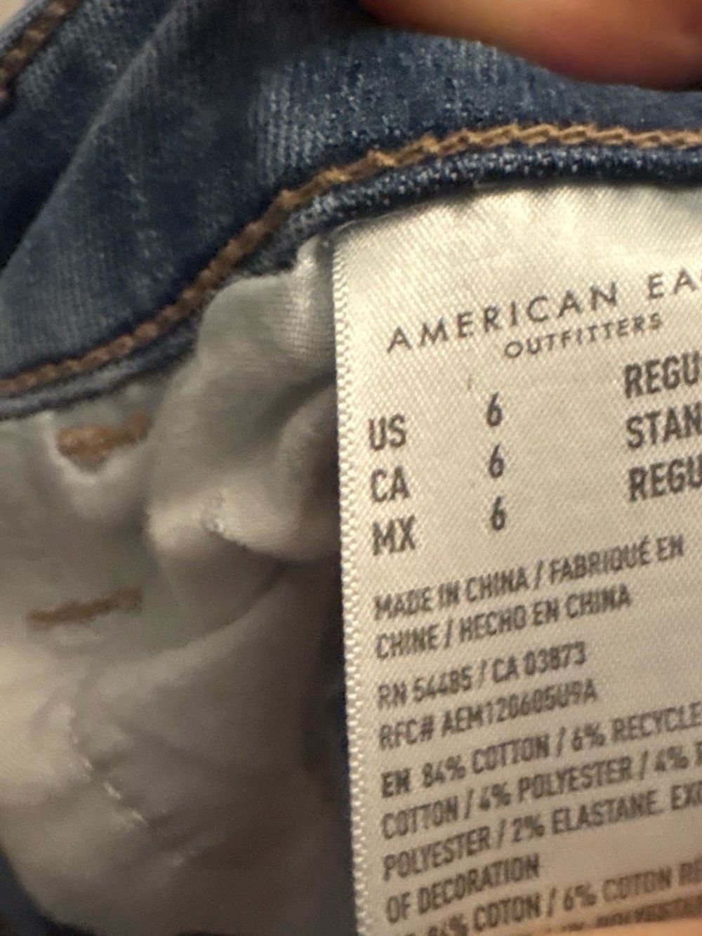 American Eagle Outfitters Women's Medium Blue High-Rise Jeans